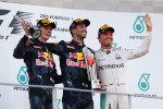 Max Verstappen, Daniel Ricciardo, Nico Rosberg