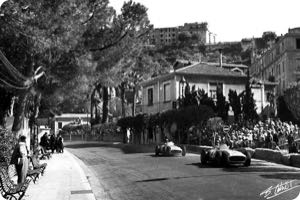 Juan Manuel Fangio, Stirling Moss 1955 Monaco