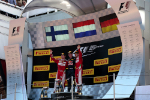 Sebastian Vettel, Max Verstappen, Kimi Raikkonen