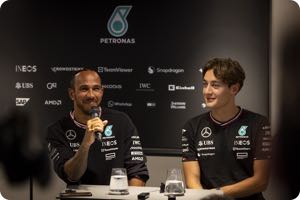 Lewis Hamilton, George Russell