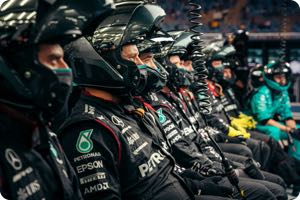 Mercedes team