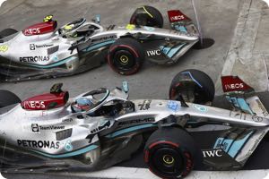 George Russell, Lewis Hamilton