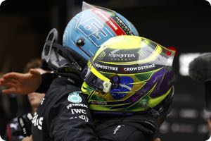 George Russell, Lewis Hamilton