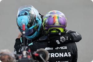 George Russell, Lewis Hamilton