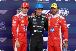 Charles Leclerc, Andrea Kimi Antonelli, Lewis Hamilton