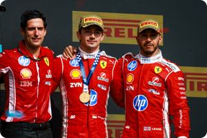 Bryan Bozzi, Ferrari Race Engineer, Charles Leclerc, Lewis Hamilton