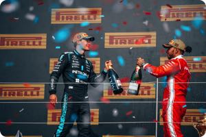 George Russell, Lewis Hamilton