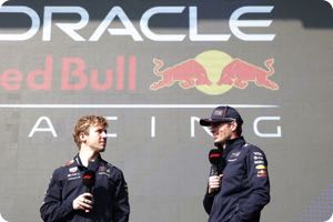 Liam Lawson, Max Verstappen