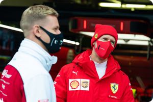 Mick Schumacher, Sebastian Vettel