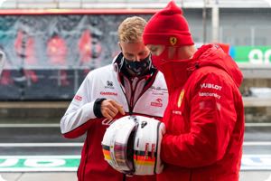 Mick Schumacher, Sebastian Vettel