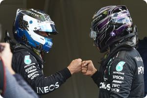 Valtteri Bottas, Lewis Hamilton