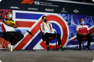 Cyril Abiteboul (Renault Sport), Toto Wolff (Mercedes), Frederic Vasseur (Alfa Romeo)
