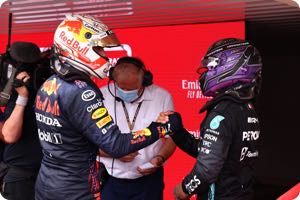 Max Verstappen, Lewis Hamilton