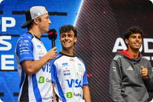 Liam Lawson, Arvid Lindblad, Gabriel Bortoleto