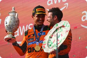 Lando Norris, Kyle Moreira, McLaren mechanic