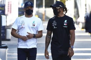 Valtteri Bottas, Lewis Hamilton