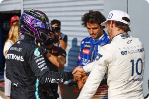 Lewis Hamilton, Carlos Sainz, Pierre Gasly