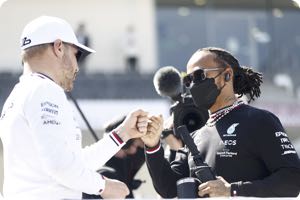 Valtteri Bottas, Lewis Hamilton