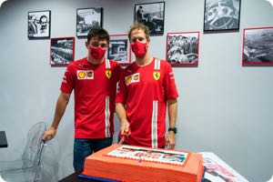Charles Leclerc, Sebastian Vettel