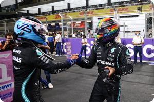 Valtteri Bottas, Lewis Hamilton