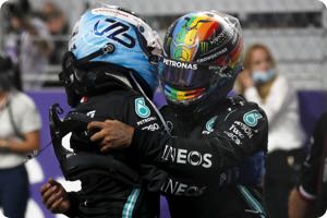 Valtteri Bottas, Lewis Hamilton