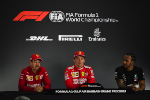 Sebastian Vettel, Charles Leclerc, Lewis Hamilton