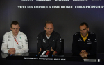 Andy COWELL (Mercedes), Jonathan NEALE (McLaren), Cyril ABITEBOUL (Renault)