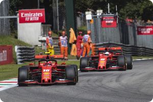 Charles Leclerc, Sebastian Vettel