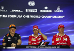 Max Verstappen, Sebastian Vettel, Kimi Raikkonen