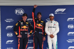 Max Verstappen, Daniel Ricciardo, Lewis Hamilton