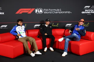 Arvid Lindblad, Sergio Perez, Max Verstappen