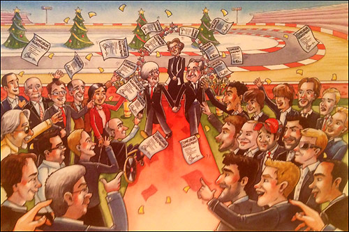 Ecclestone celebrates Todt marriage in Xmas card