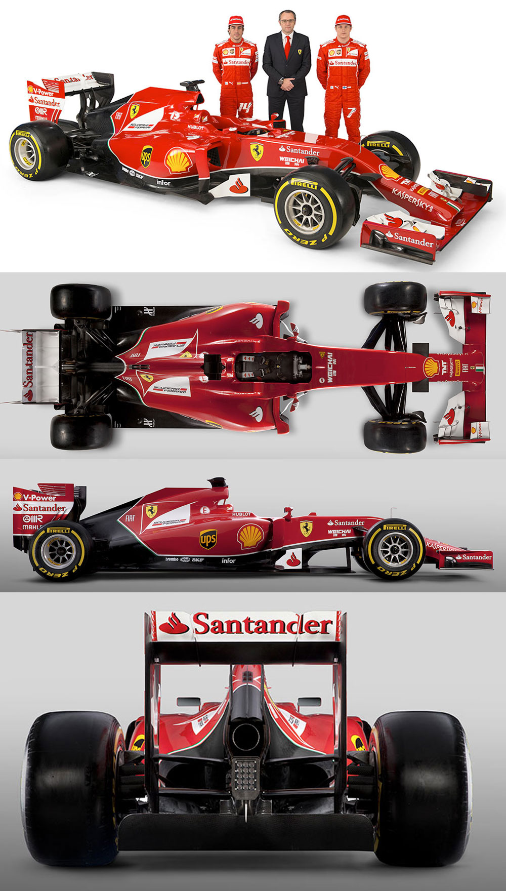 Ferrari unveils wide-nosed 2014 car