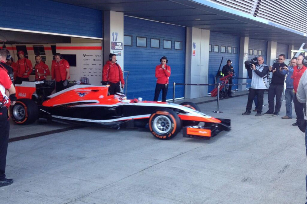Marussia's day begins just as Red Bull's ends