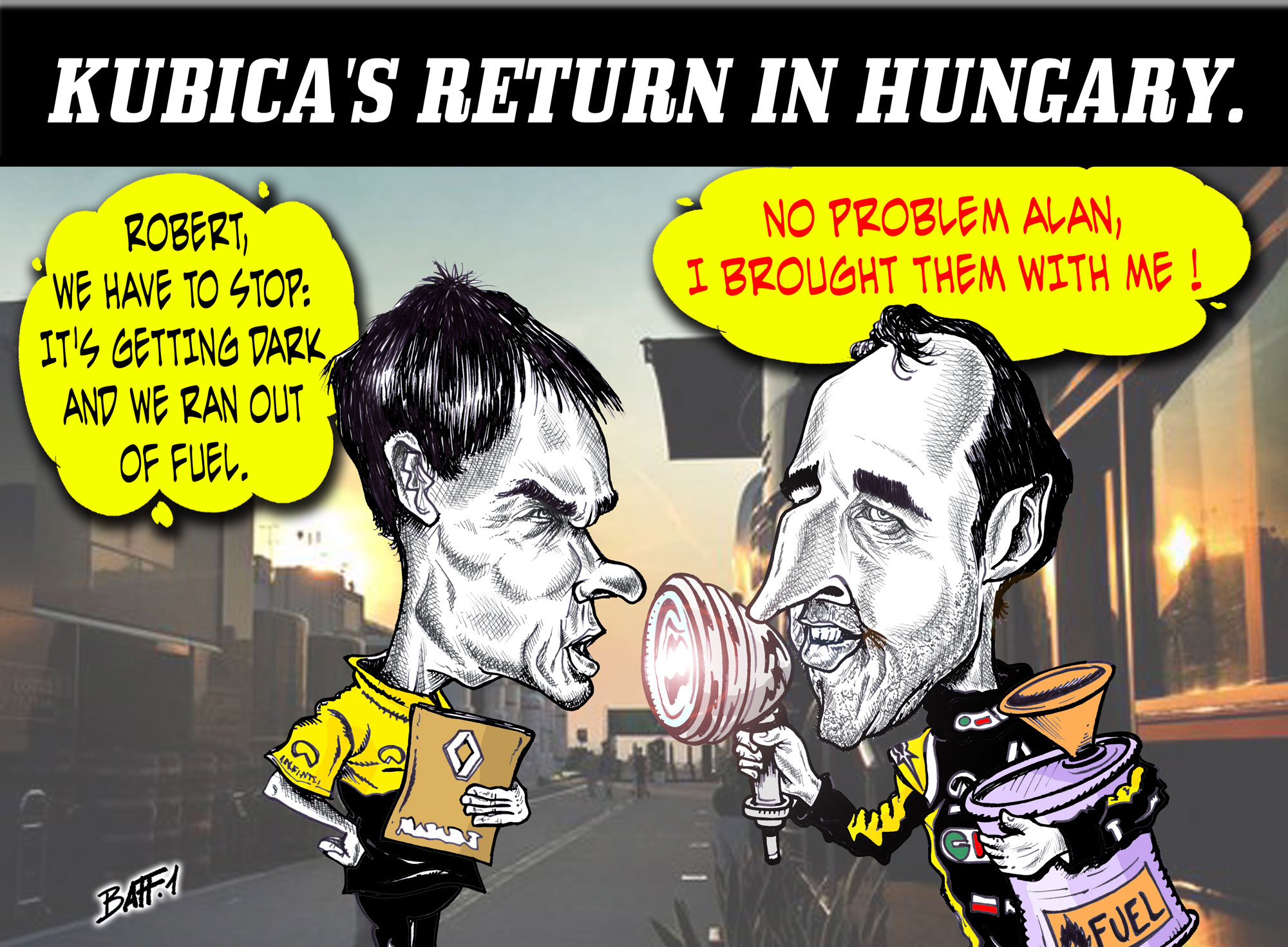 Kubica's return in Hungary