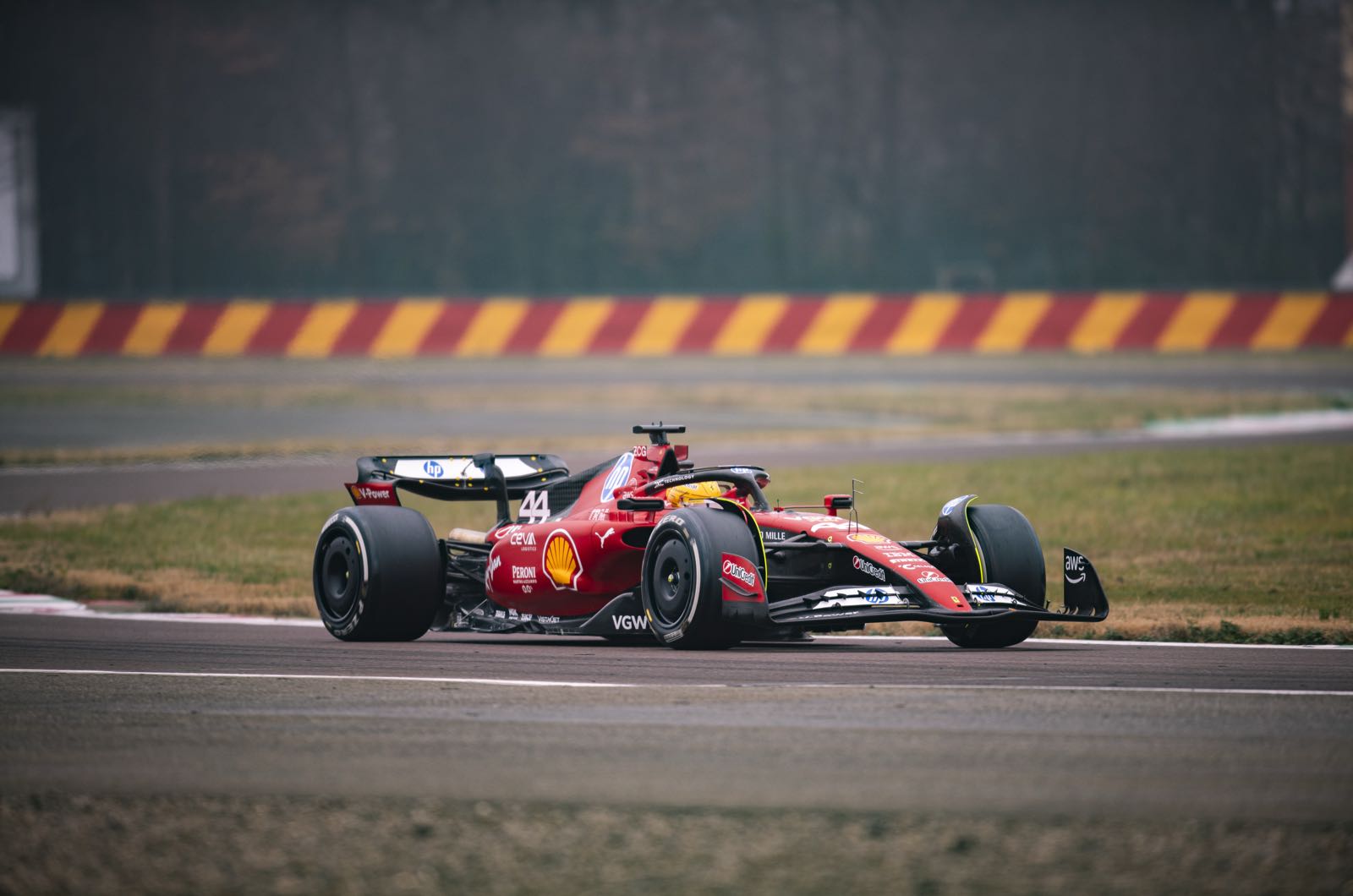 Thirty two laps for Hamilton in Fiorano