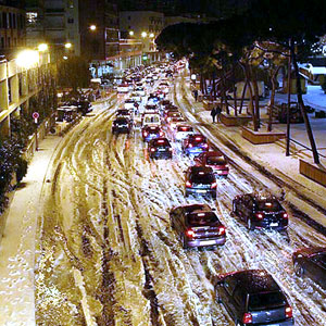 Winter comes to Monaco