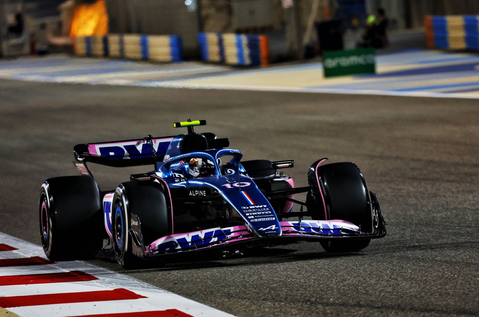 Alpine smiling after mysterious test form