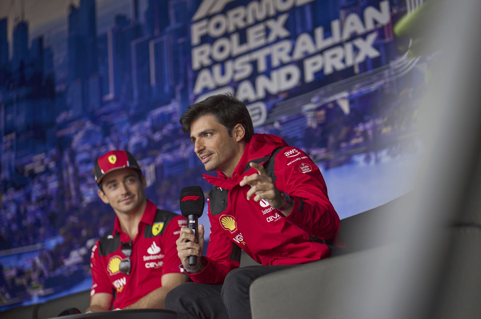 Leclerc backtracks after sarcastic Sainz jibe