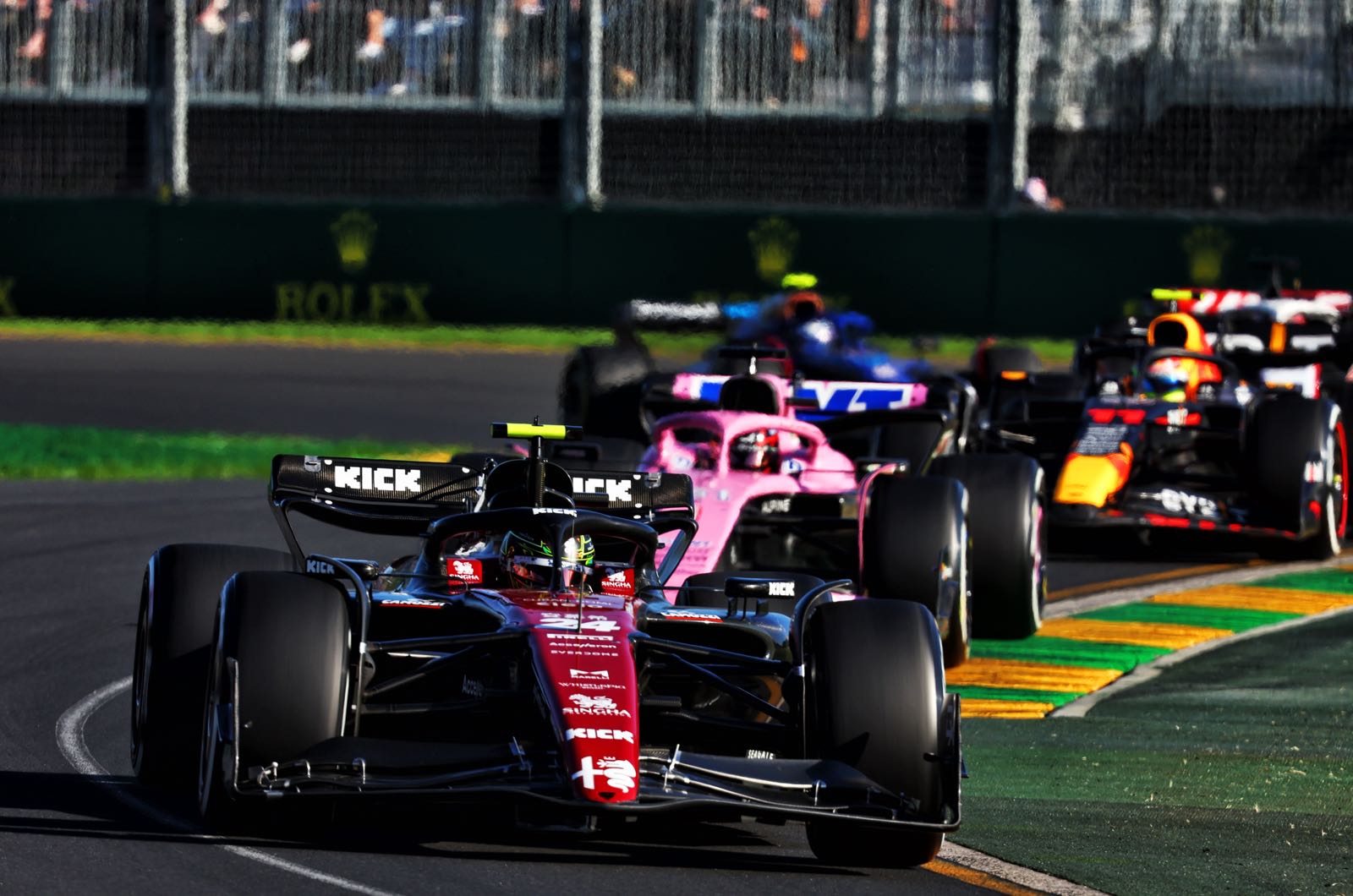 Zhou on par with Bottas in 2023