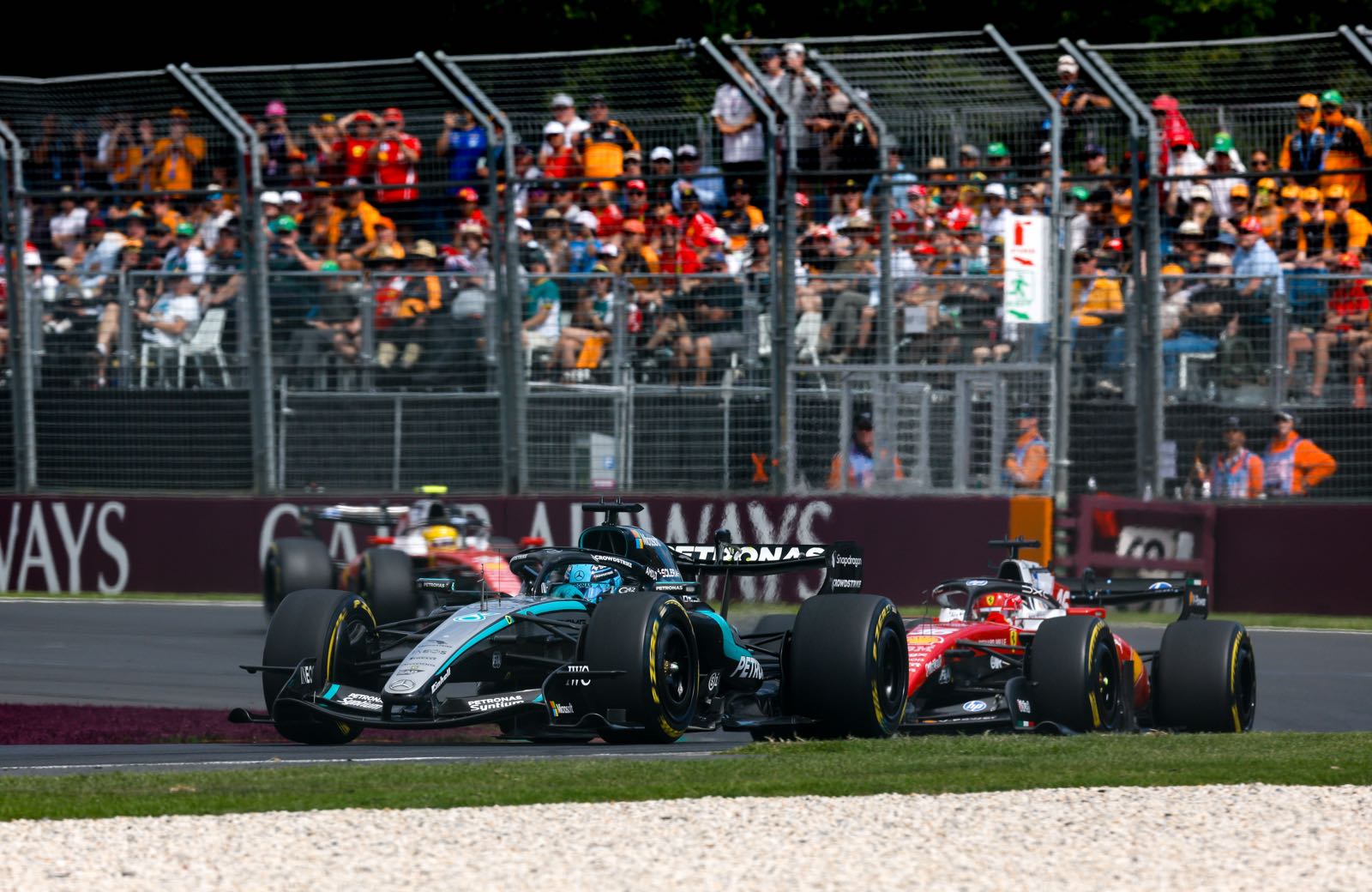 Russell wins, Mario Kart row divides paddock