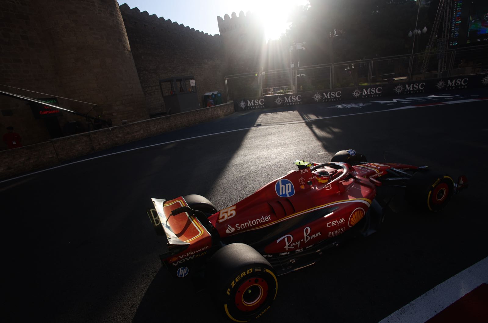 Baku a literal pain in the neck for Sainz