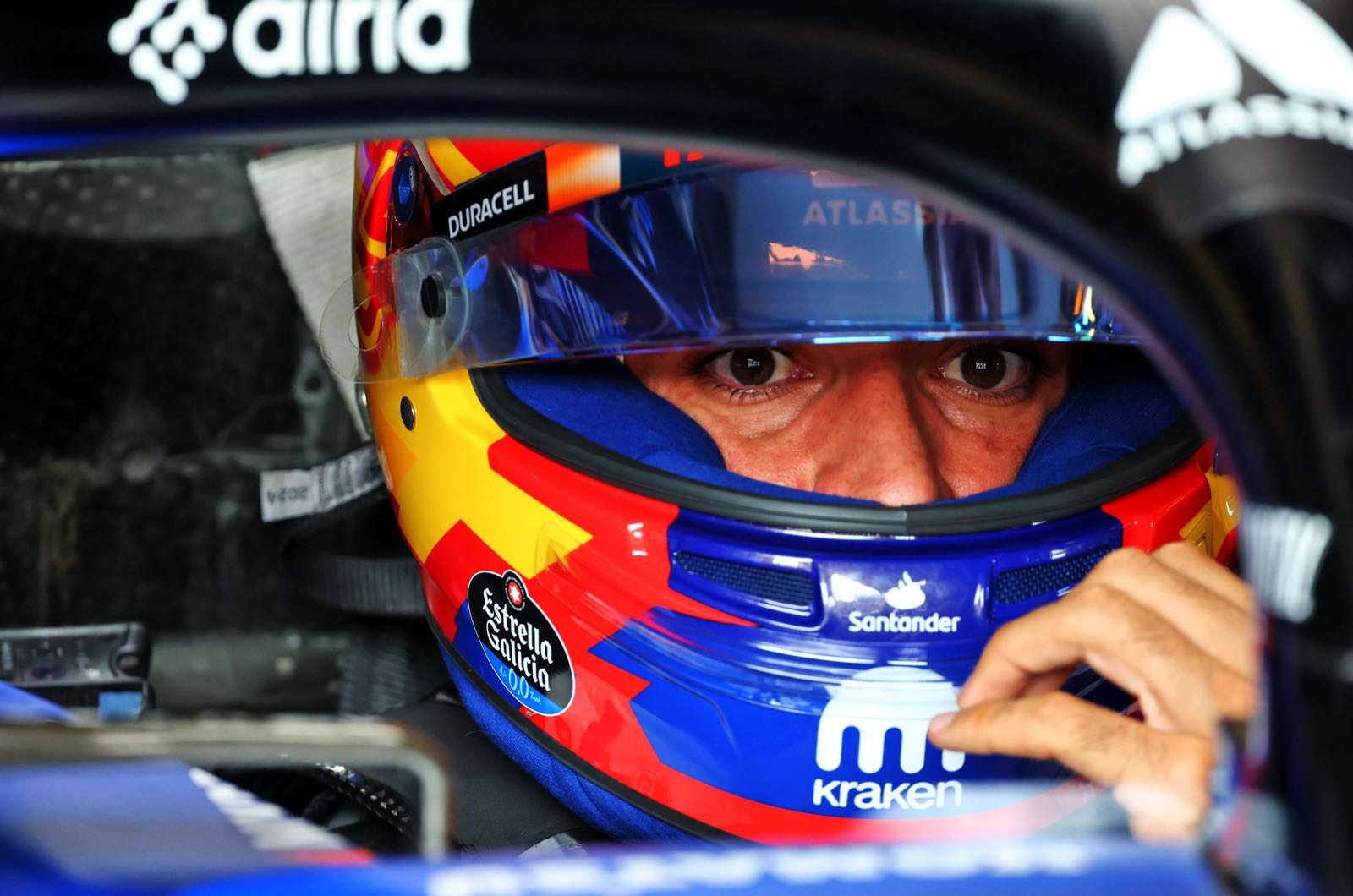 Sainz shrugs off Mercedes rumours after Baku P2