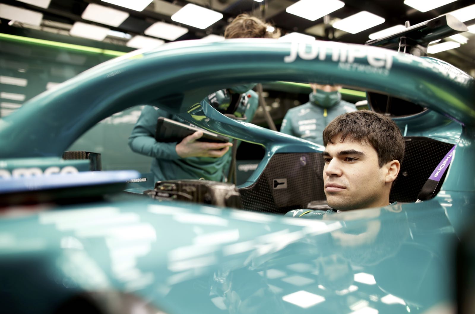 Lance Stroll attends grandfather's funeral