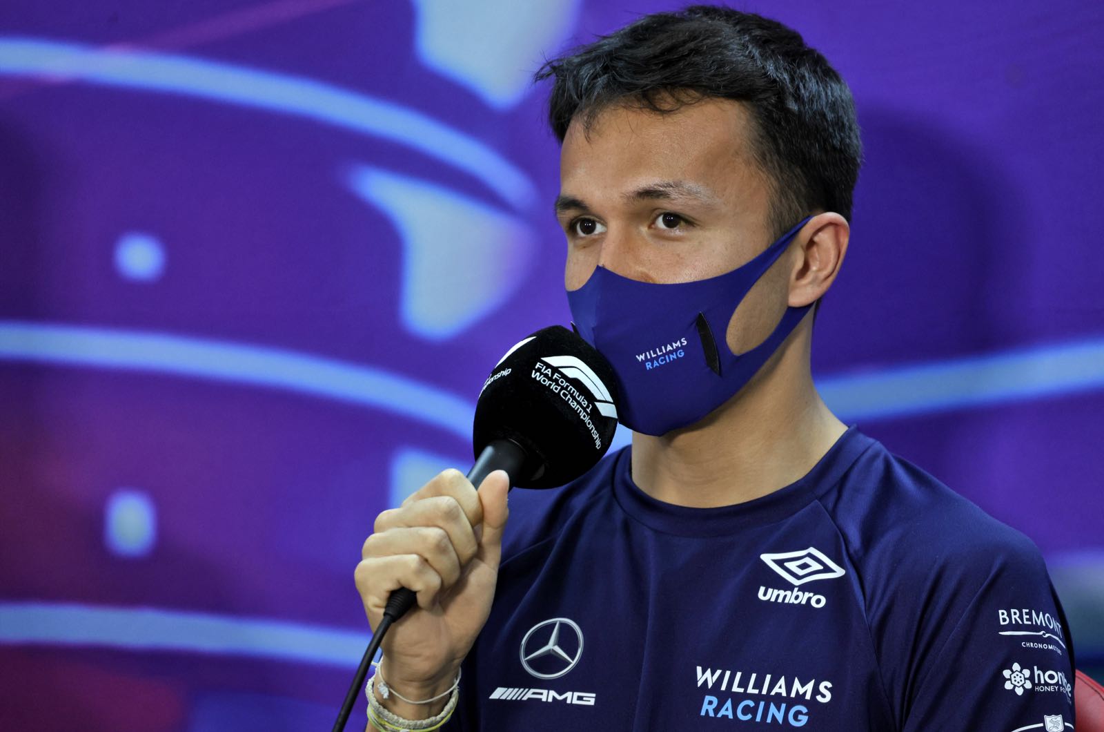 Albon not surprised about Ferrari's early pole
