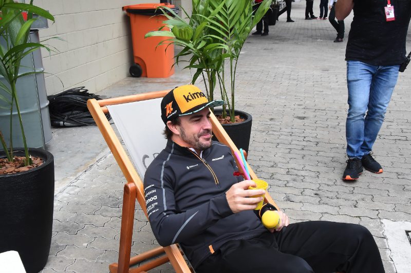 Alonso brought helmet to Barcelona