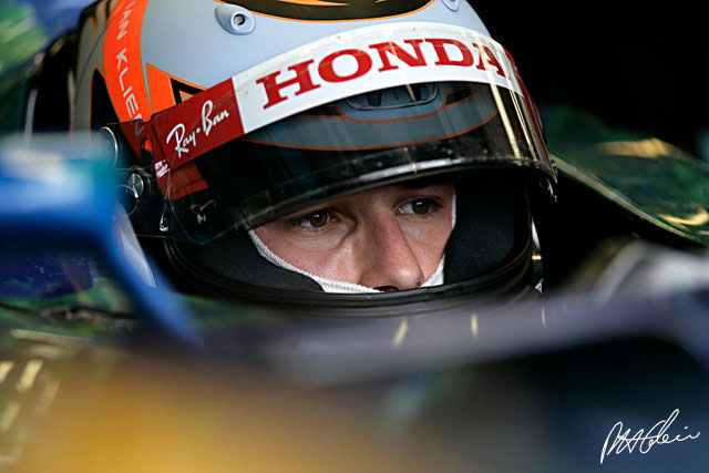 Klien stands in for Button