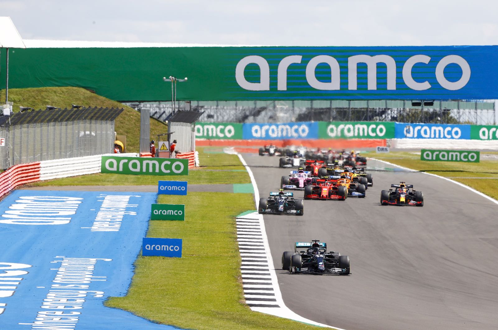 Climate change protesters arrested during British GP