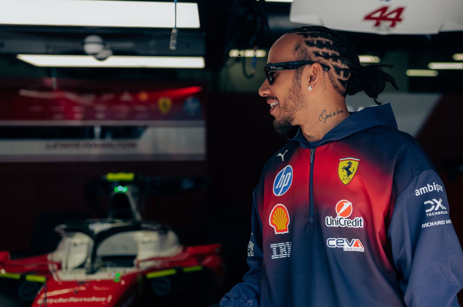 Hamilton keeps romance low-key amid Ferrari focus
