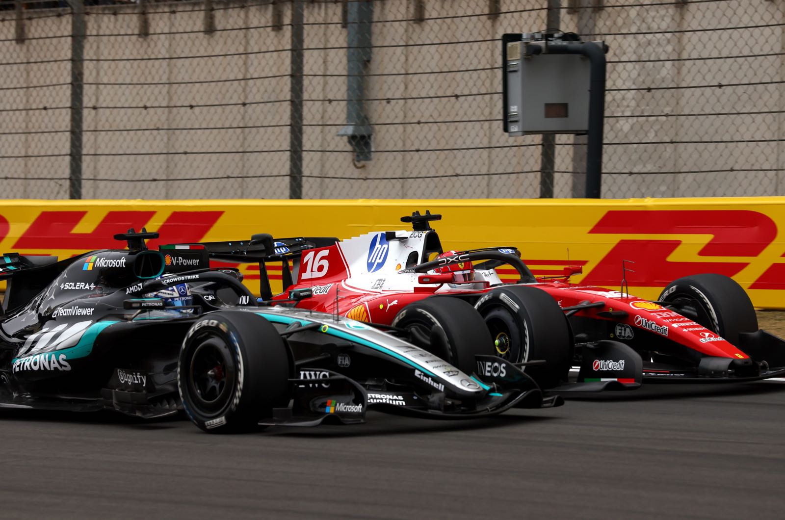 Leclerc downplays Ferrari-Merc fight despite early battles